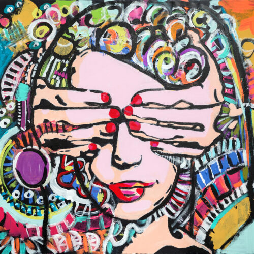 Kunstdruck "Cross Your Mind Map - The Way I Am"