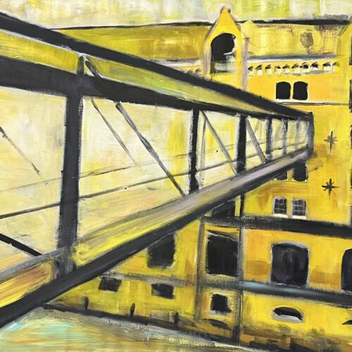 Kunstdruck "Brücke zum Miniaturwunderland Hamburg"