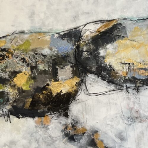Frühlings Erwachen (2023) 170 x 90 cm, Acryl auf Leinwand, noch als Originalgemälde erhältlich