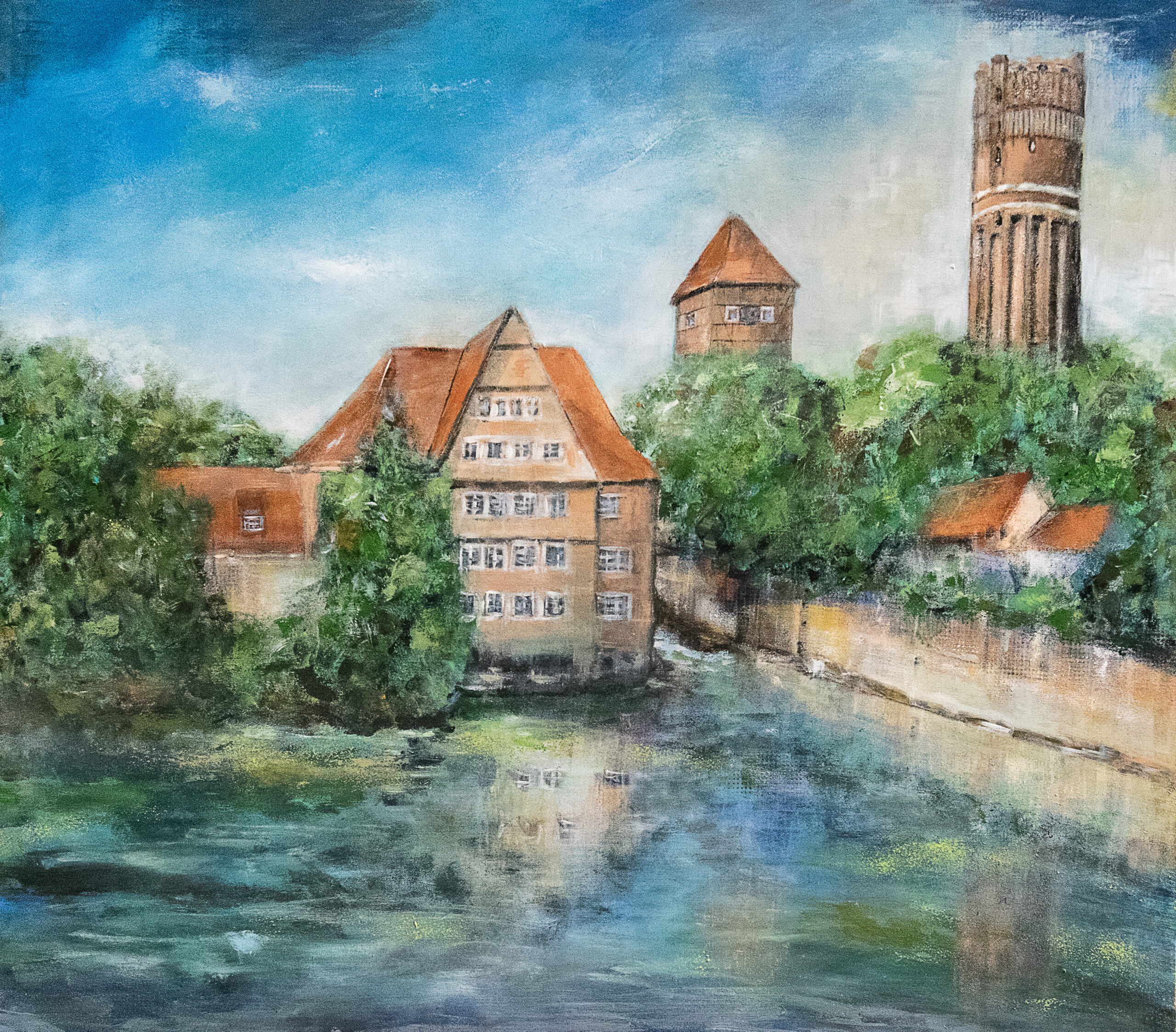 Kunstdruck "Ratsmühle Lüneburg"