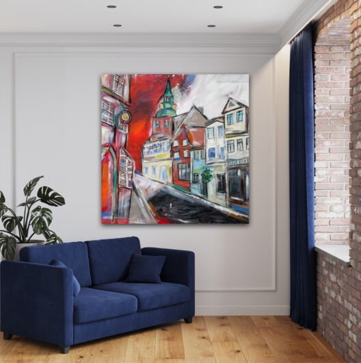 Kunstdruck "Altstadt in einer alten Stadt / Lüneburg" - Ansicht 5