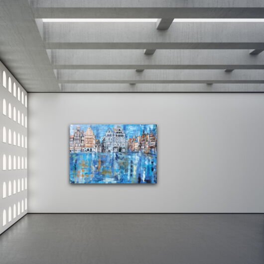 Kunstdruck "Am Sande Lüneburg mit Industrie- und Handelskammer nach dem Regen" - Ansicht 10