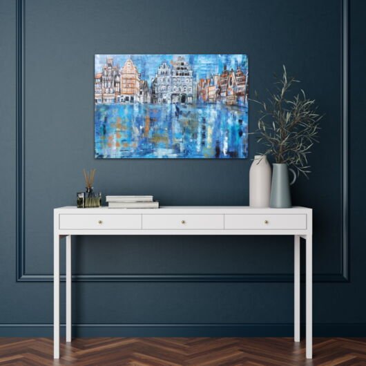 Kunstdruck "Am Sande Lüneburg mit Industrie- und Handelskammer nach dem Regen" - Ansicht 11