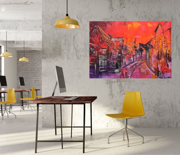 Kunstdruck "Auf dem Meere Lüneburg" - Ansicht 3