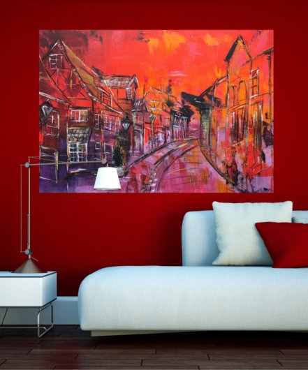 Kunstdruck "Auf dem Meere Lüneburg" - Ansicht 5