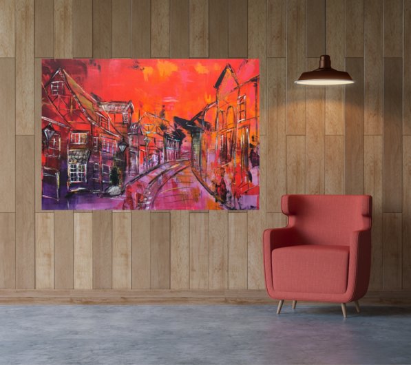 Kunstdruck "Auf dem Meere Lüneburg" - Ansicht 8