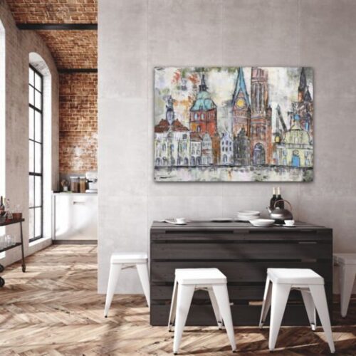 Kunstdruck "Backsteingiebel Lüneburg" - Ansicht 1