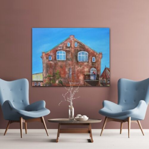 Kunstdruck "Balkonwetter - Himmel über Lüneburg" - Ansicht 1