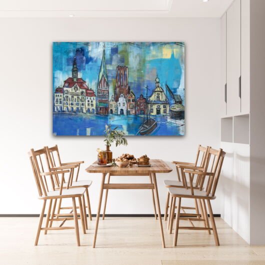 Kunstdruck "BIP Lüneburg mit Boot" - Ansicht 1