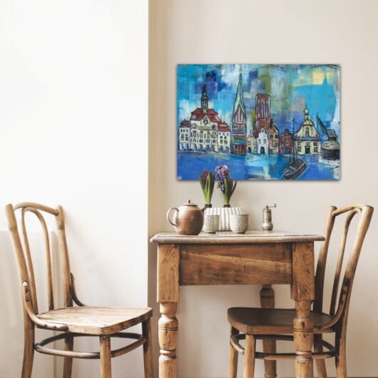 Kunstdruck "BIP Lüneburg mit Boot" - Ansicht 2