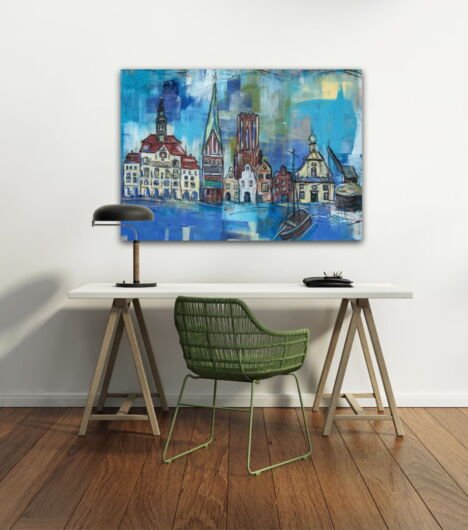 Kunstdruck "BIP Lüneburg mit Boot" - Ansicht 4