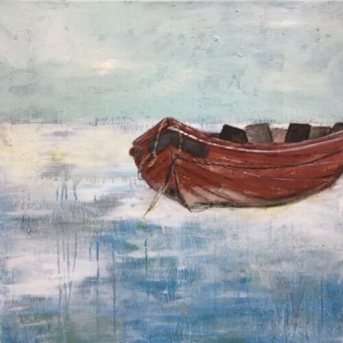 Kunstdruck "Boot auf dem Eis" - Ansicht 1
