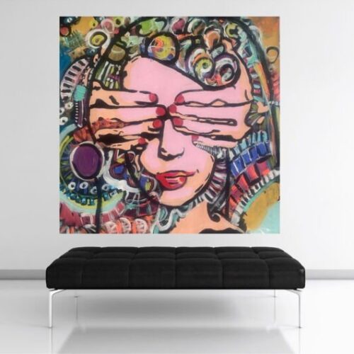 Kunstdruck "Cross Your Mind Map - The Way I Am" - Ansicht 1