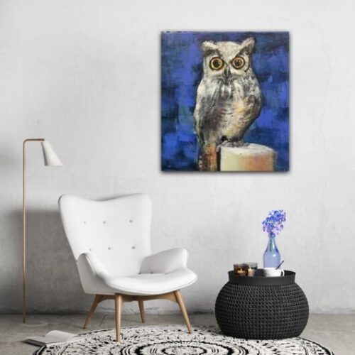 Kunstdruck "Die Eule" - Ansicht 1
