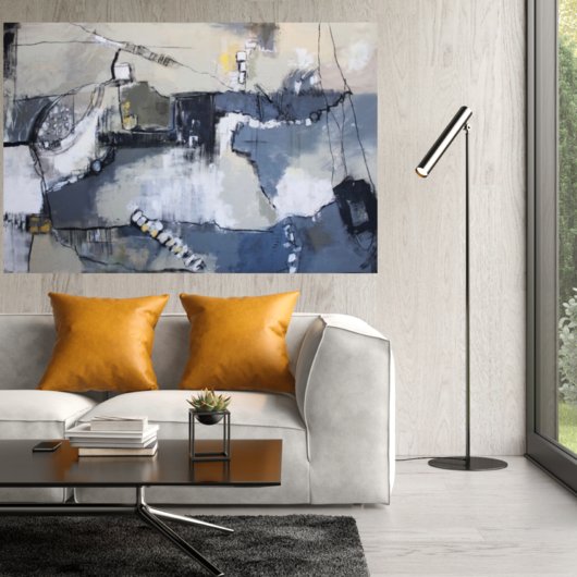 Kunstdruck "Die Welt hängt am seidenen Faden" - Ansicht 4