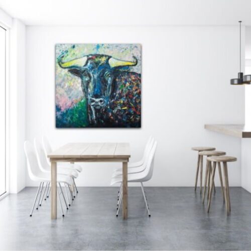 Kunstdruck "Sternzeichen Stier - El Toro 21.04.-20.05" - Ansicht 1