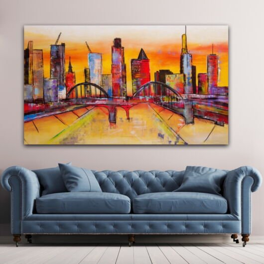 Kunstdruck "Frankfurt Main Impression" - Ansicht 1