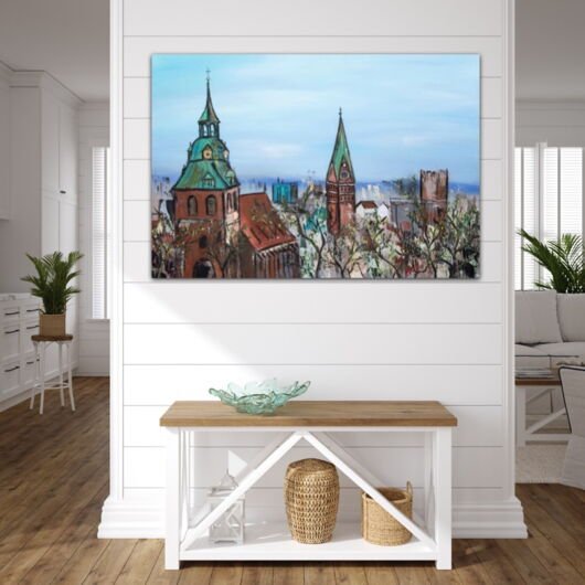 Kunstdruck "Frühling über den Dächern" - Ansicht 2