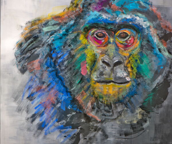 Gorilla Kunstdruck von Karin Greife im Online Shop