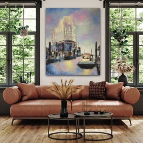 Kunstdruck "Elbphilharmonie in der sommerlichen Abendsonne" - Ansicht 1