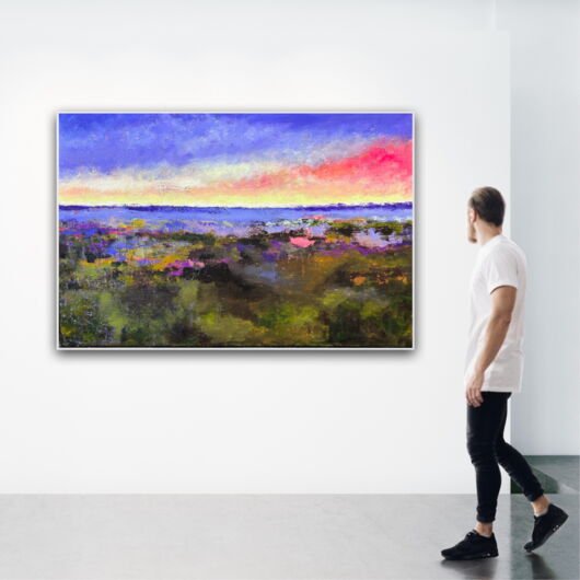 Kunstdruck "Die Heide blüht" - Ansicht 1