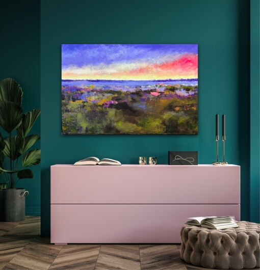 Kunstdruck "Die Heide blüht" - Ansicht 2