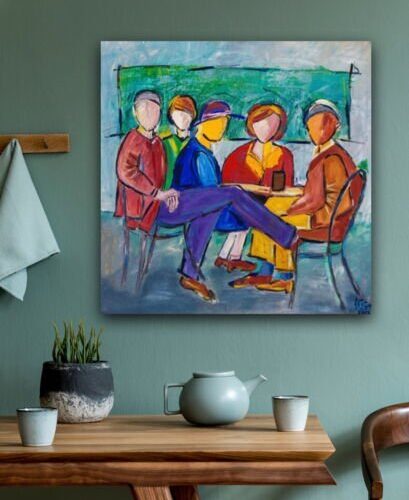 Kunstdruck "Hemingway und seine Freunde" - Ansicht 1