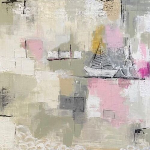 4 quadratische maritime Motive als Mini-Drucke & 4 Kunstpostkarten im Paket 3 - Ansicht 1
