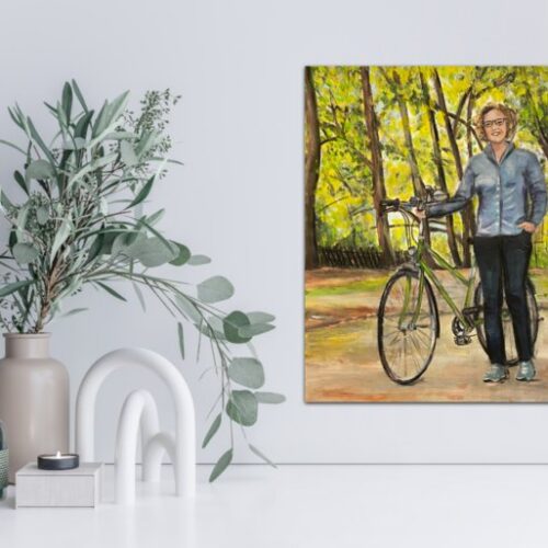 Kunstdruck "Julia Verlinden im Lüneburger Liebesgrund" - Ansicht 1