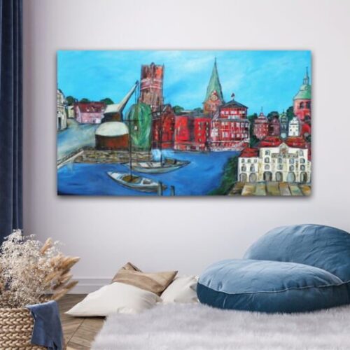 Kunstdruck "Kleiner Stadtrundgang Lüneburg" - Ansicht 1