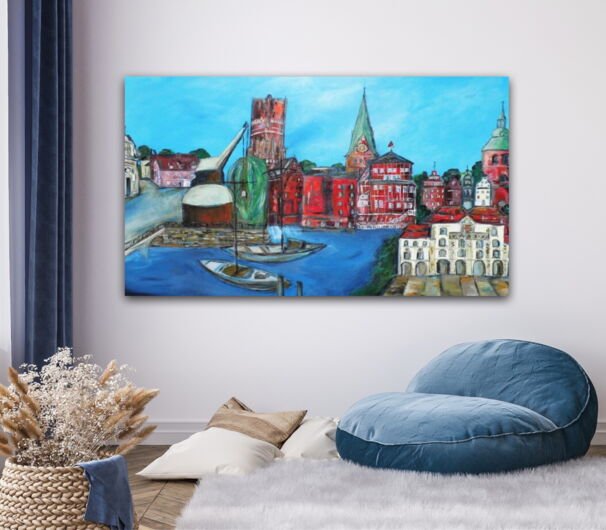 Kunstdruck "Kleiner Stadtrundgang Lüneburg" - Ansicht 1