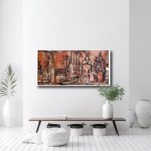 Kunstdruck "Kupferdächer" - Ansicht 1