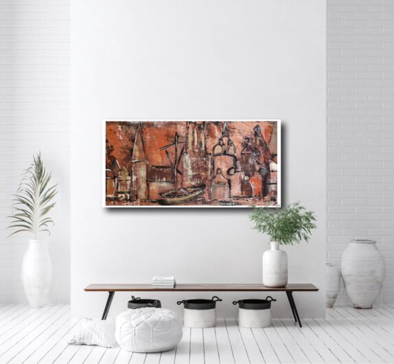 Kunstdruck "Kupferdächer" - Ansicht 1