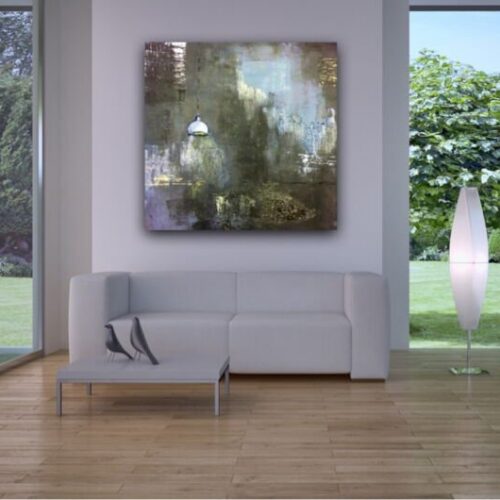 Kunstdruck "Leerer Raum mit Lampe" - Ansicht 1