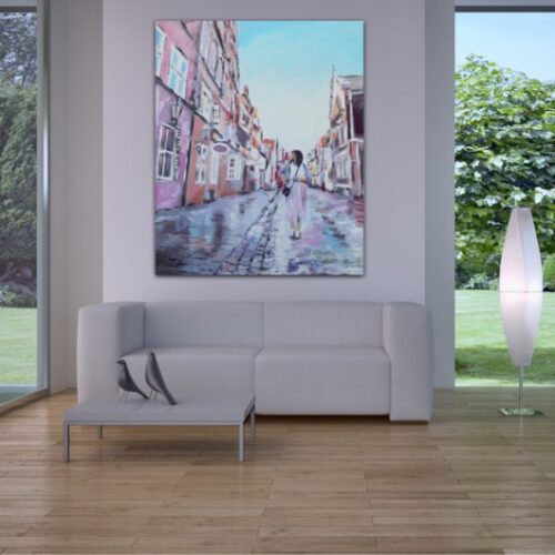 Kunstdruck "Linda Paletta in der Lüneburger Heiligengeiststrasse" - Ansicht 1