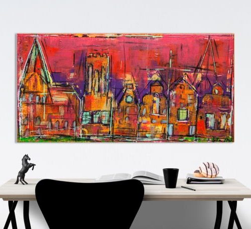Kunstdruck "Lüneburg beleuchtet" - Ansicht 1