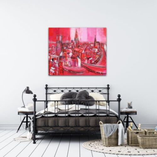 Kunstdruck "Lüneburg an der Ilmenau" - Ansicht 1