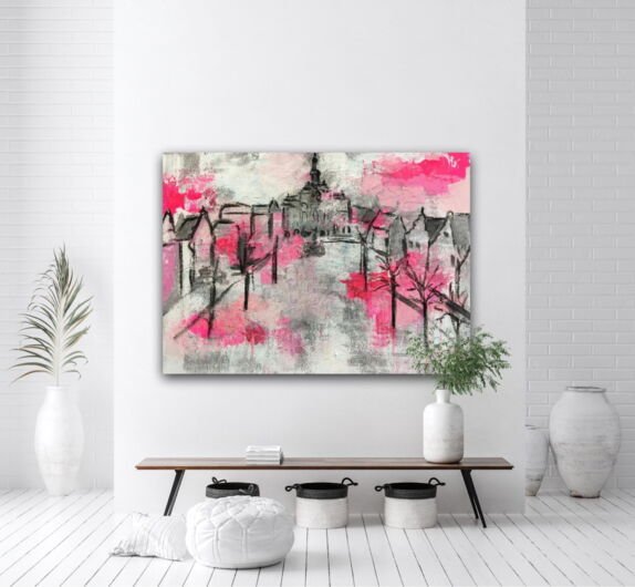 Kunstdruck "Lüneburg Rosarot" - Ansicht 1