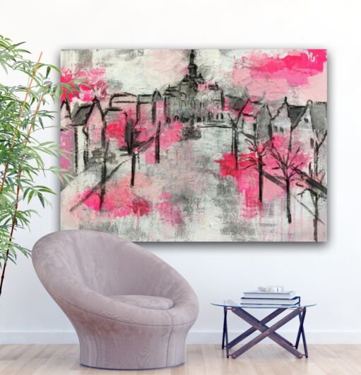 Kunstdruck "Lüneburg Rosarot" - Ansicht 4