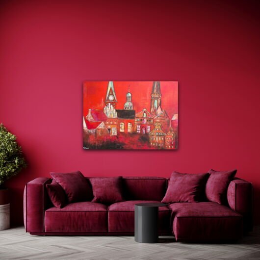 Kunstdruck "Lüneburg Sonnenuntergang" - Ansicht 5