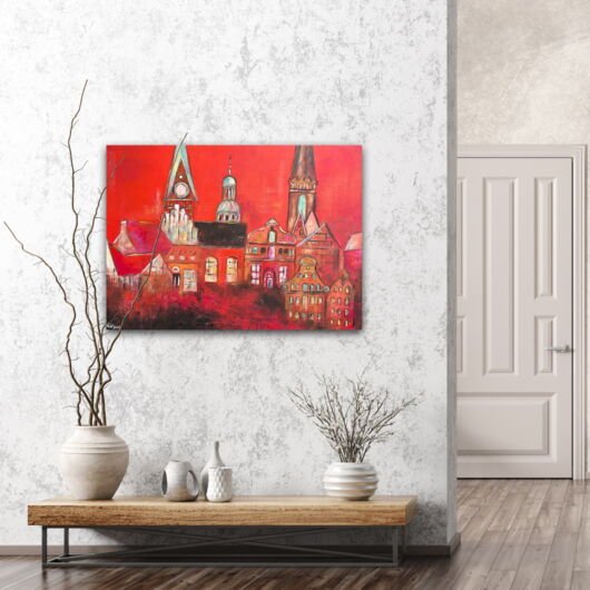 Kunstdruck "Lüneburg Sonnenuntergang" - Ansicht 7