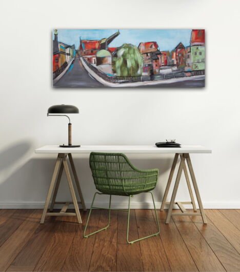 Kunstdruck "Lüneburg Stint 20er Jahre" - Ansicht 1