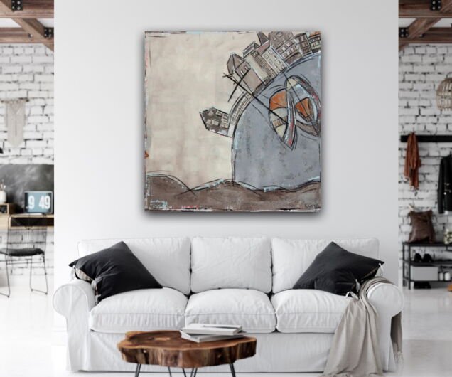 Kunstdruck "Lüneburg Stint grau" - Ansicht 2
