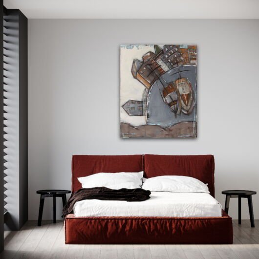 Kunstdruck "Lüneburg Stint grau" - Ansicht 1