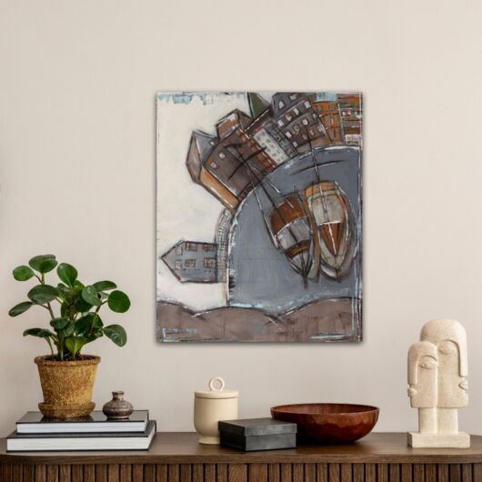 Kunstdruck "Lüneburg Stint grau" - Ansicht 2