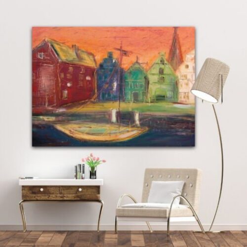 Kunstdruck "Lüneburg Stintmarkt bunt" - Ansicht 1