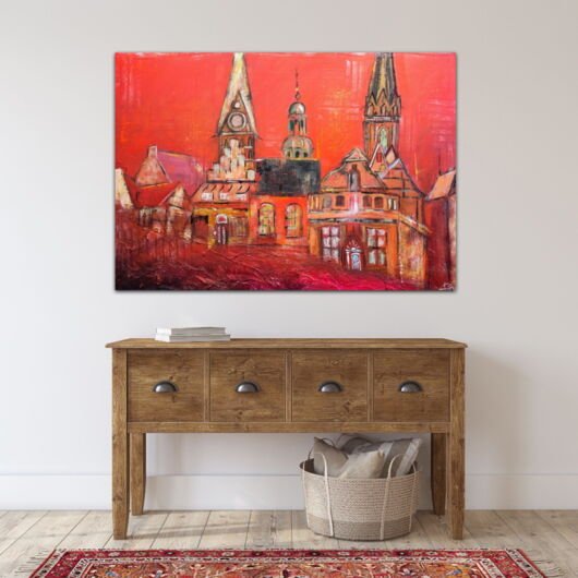 Kunstdruck "Lüneburg Sundowner" - Ansicht 1