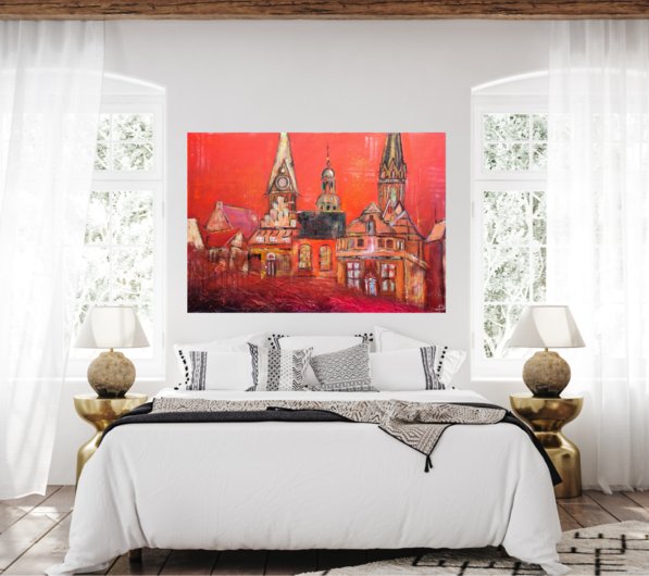 Kunstdruck "Lüneburg Sundowner" - Ansicht 2