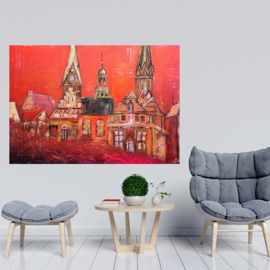 Kunstdruck "Lüneburg Sundowner" - Ansicht 5