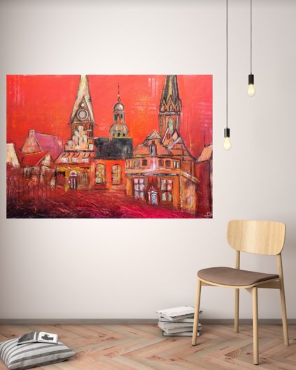 Kunstdruck "Lüneburg Sundowner" - Ansicht 6